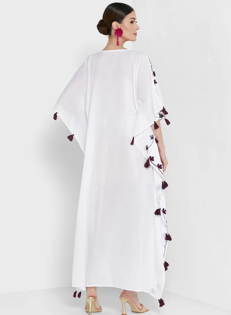 ARABIAN CLOSET Embroidered Kaftan
