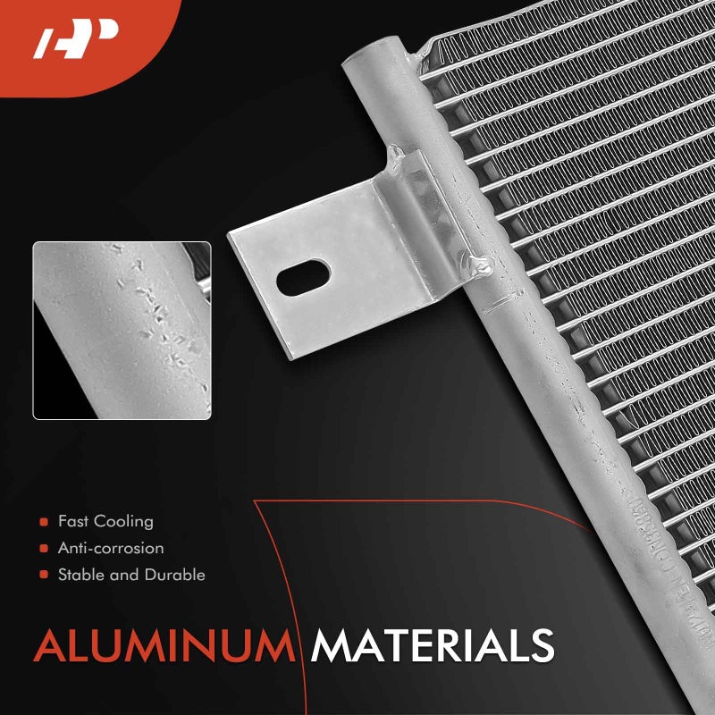 A-Premium Air Conditioning A/C Condenser Compatible with Chrysler 200 2011-2014, Sebring 2007-2010 & Dodge Avenger 2008-2014, Caliber 2007-2009 & Jeep Compass 2007-2010, Patriot 2007-2009 - Image 2