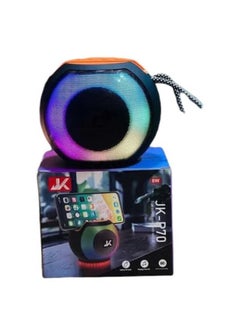 JK JK P70 Bluetooth Speaker with Memory Card FM Radio Light Array Matching Music Clear and Loud Sound Black  - Image 3