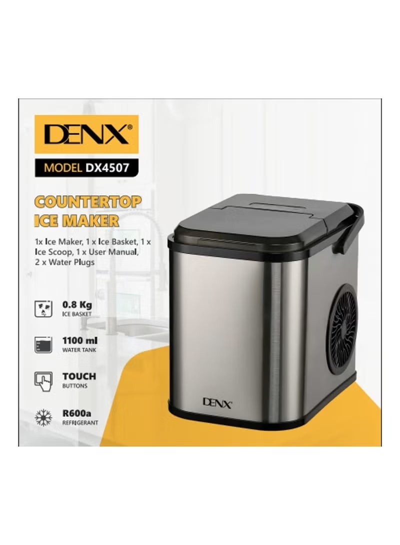 Dinex DENX DX4507 Compact Countertop Ice Maker – 1100ml Capacity | Smart Touch Buttons, High-Efficiency Cooling System - Image 5
