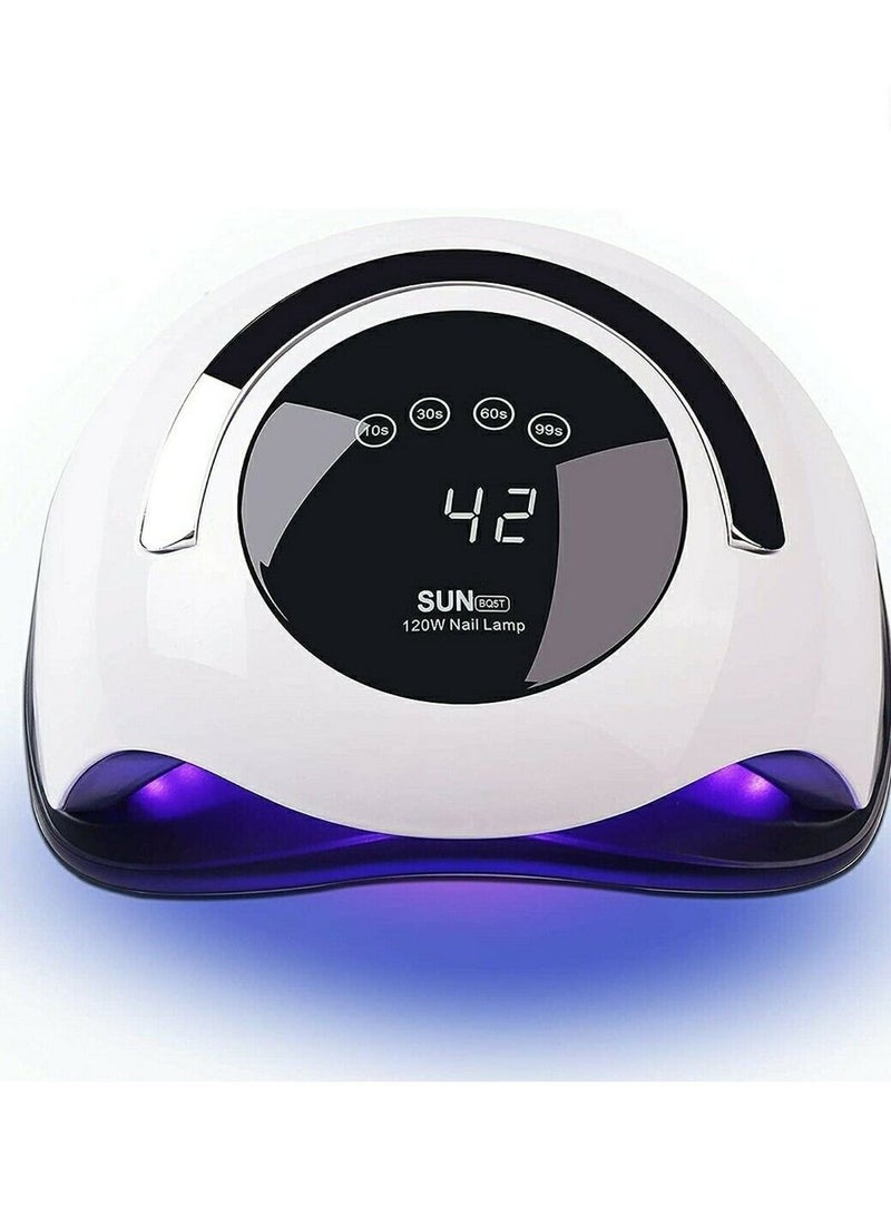 Sun UV LED Nail Lamp, Professional Gel Nail Polish Lamp, Faster Nail Dryer with Touch Screen Portable Handle and Automatic Sensor, Nail Art light Tools for Fingernail&Toenail - Image 2
