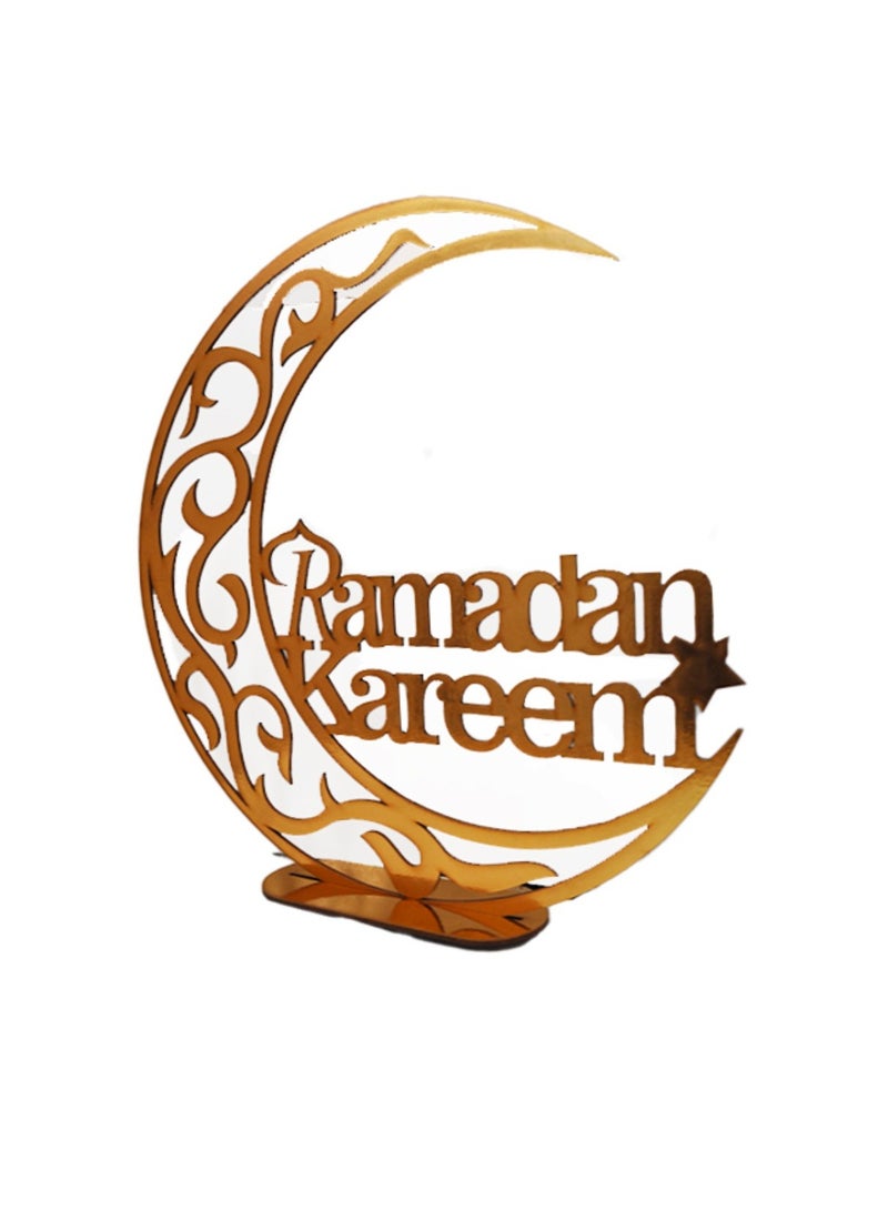 ويفي قاعدة زينة رمضان ذهبي حجم كبير 30 سم (اشكال مختلفة)