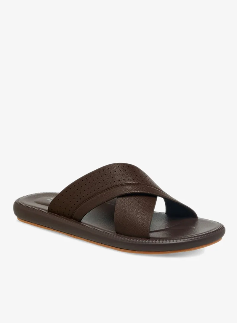 ال بي ال من شو اكسبرس صنادل رجالية مريحة بحزام متقاطع