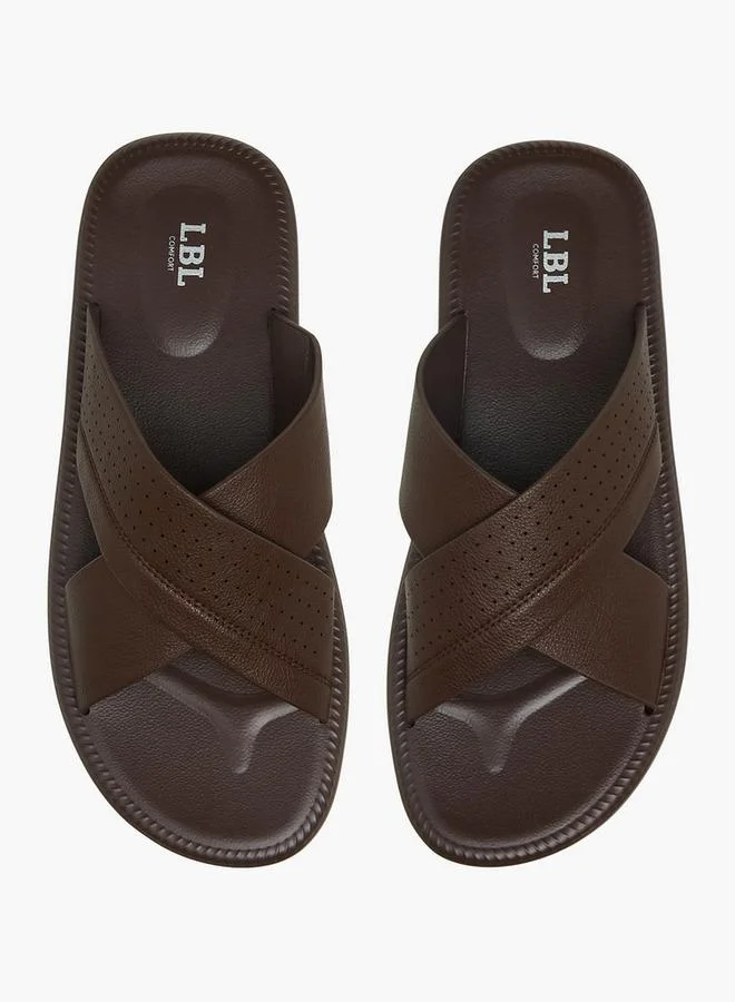 LBL by Shoexpress Men Cross Strap Comfort Sandals