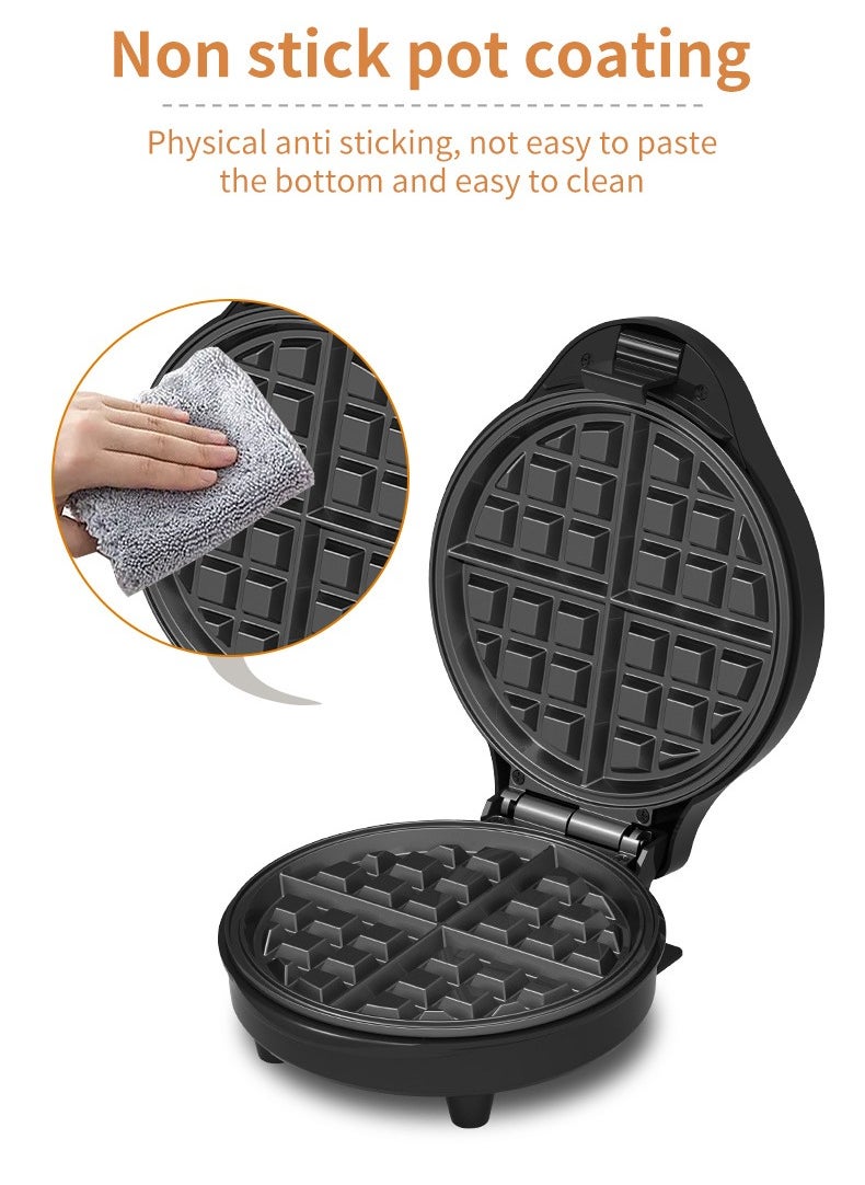 sokany - Electric Waffle Maker, Non-stick and Removable plates, 1000W, Silver - Image 1