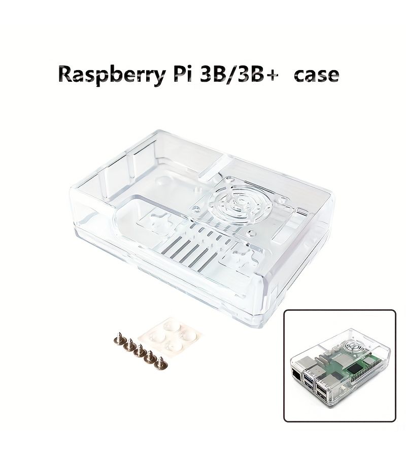 Transparent Injection Molded Case For Raspberry Pi 3 Heat Dissipation Protection - Image 1