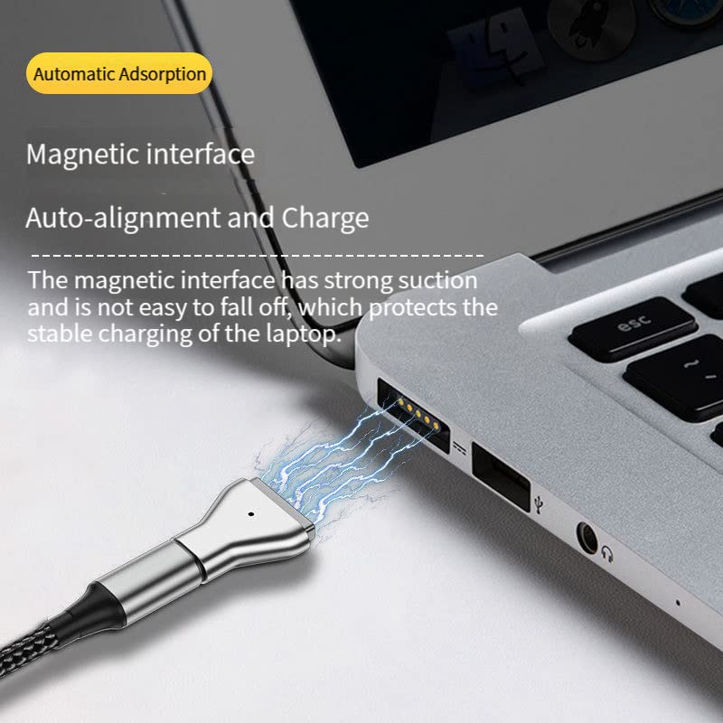BEYEE USB C to Magnetic Adapter, Type-C to Magnetic 2 T-Head PD 100W Power Fast Charging Converter Compatible with 2013-2015 MacBook Air Pro 11 inch & 13 inch - Image 3