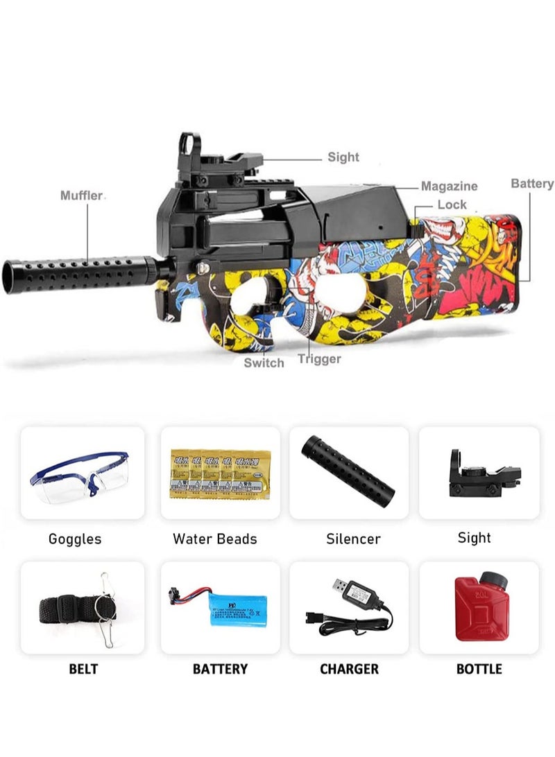 general Electric Gel Ball Blaster P90 Gel Blaster Gun Toy with 20000 Water Beads for Outdoor Activities Full Auto Splatter Ball Blasters  - Image 5