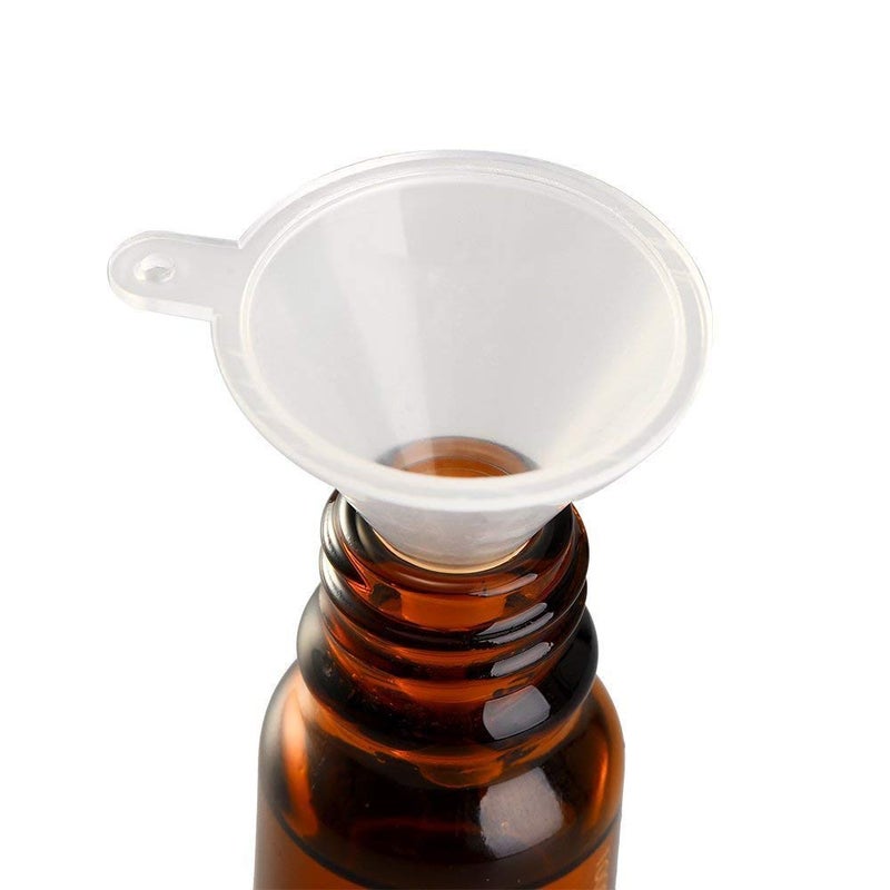 TitanOwl Mini Funnel 5-Pack for Lab Bottles, Sand Art, Perfume, Spice, Powder, Essential Oil, Recreational, Kitchen Food Grade Small Plastic (Clear) - Image 4