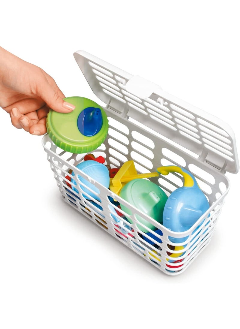 Prince Lionheart Prince Lionheart Made in USA High Capacity Dishwasher Basket for Toddler Items - Storage Basket For Toddler Bottle Parts and Accessories, 100% Recycled BPA Free Plastic Dishwasher Basket  - Image 3