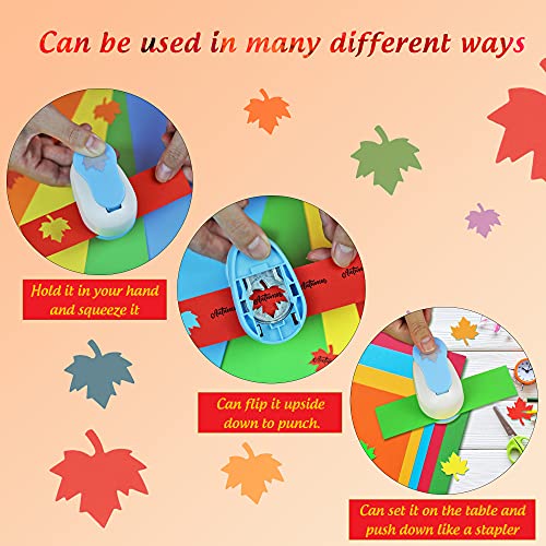 Ecohu Maple Leaf Punch Cutter 1inch, Paper Punches, Craft Lever Punch Handmade, Leaves Shape for Paper Crafting, Scrapbooking, Cards Decoration, DIY Arts. (Maple Leaf) - Image 5
