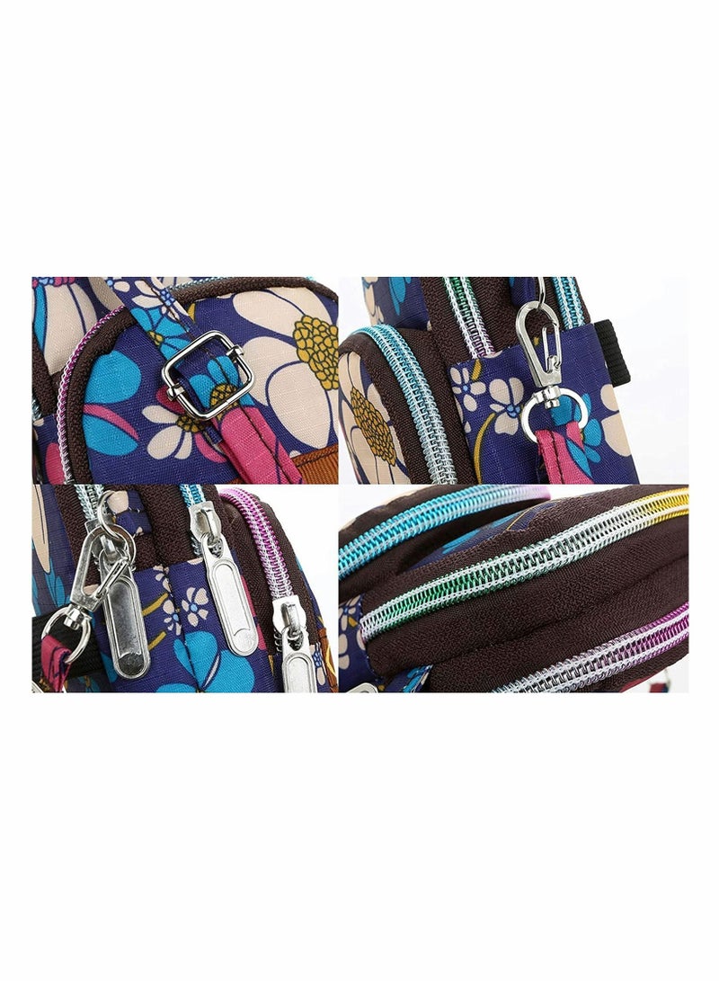 Y&D Small Canvas Cell Phone Purse Wallet Cute but Roomy Casual Shoulder Bag Crossbody for Women SIZE:17.0*8*5cm/6.7*3.15*1.95inch, the space is large enough mobile phones with a screen up t - Image 5