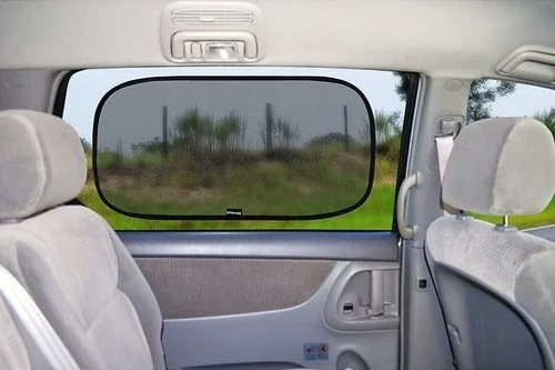 سوجيكس Windshield Thick Sunshade with Balloons 130 x 60 cm 2 Pieces Rear Side Window Sunshade with Suction Cup Auto Curtain Set Vehicle Curtain