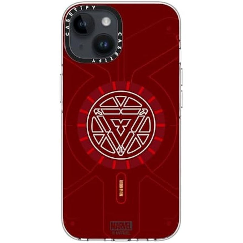 Casetify Clear iPhone 14 Case 【Iron Man Co-Lab/Not Yellowing / 6.6ft Drop Protection/Compatible with Magsafe】 - Arc Reactor - Clear - Image 5