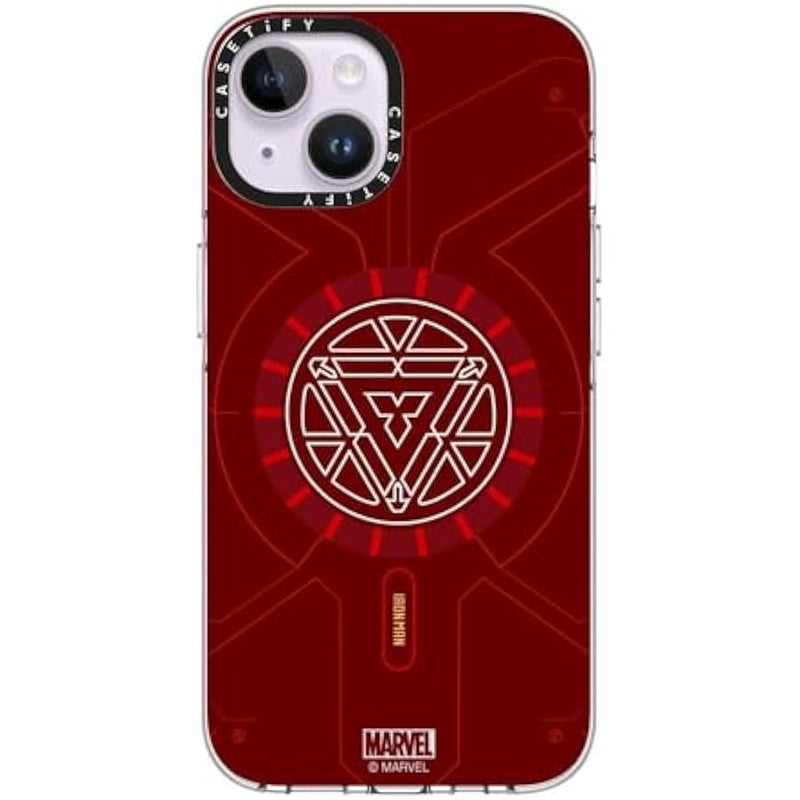 Casetify Clear iPhone 14 Case 【Iron Man Co-Lab/Not Yellowing / 6.6ft Drop Protection/Compatible with Magsafe】 - Arc Reactor - Clear - Image 2