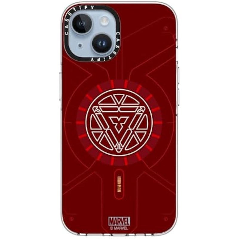 Casetify Clear iPhone 14 Case 【Iron Man Co-Lab/Not Yellowing / 6.6ft Drop Protection/Compatible with Magsafe】 - Arc Reactor - Clear - Image 4