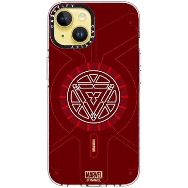 Casetify Clear iPhone 14 Case 【Iron Man Co-Lab/Not Yellowing / 6.6ft Drop Protection/Compatible with Magsafe】 - Arc Reactor - Clear - Image 3