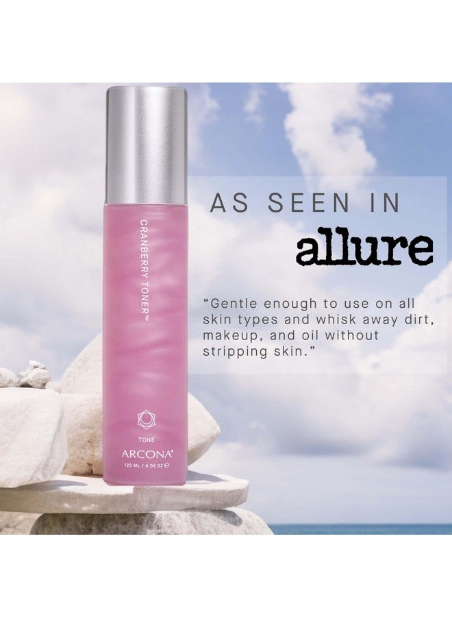 Arcona Cranberry Toner Cold Processed Rice Toner Brightening Toner For Face 4.05 Fl Oz. Made In The Usa - Image 3