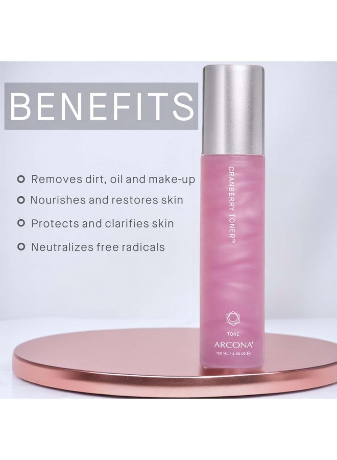 Arcona Cranberry Toner Cold Processed Rice Toner Brightening Toner For Face 4.05 Fl Oz. Made In The Usa - Image 4