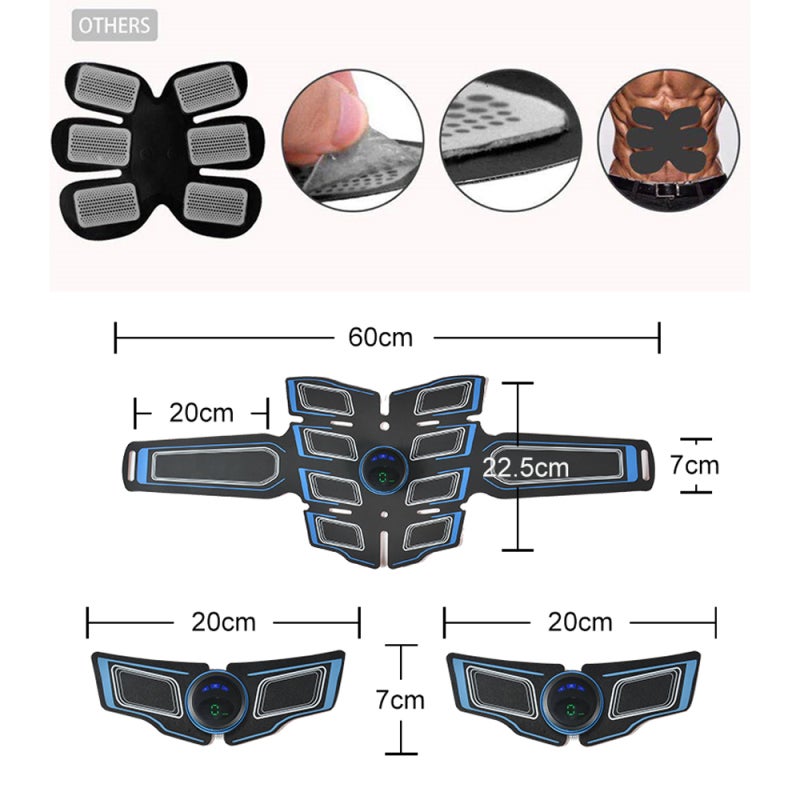 Abdominal Muscle Shaper Set: 3 Orange Hosts - Advanced Electronic Muscle Simulator Conductive Hydrogel Material, 6 Modes 15 Intensities Abdominal Muscle Shaper Kit for Home Core Training Fitness Enthu - Image 5
