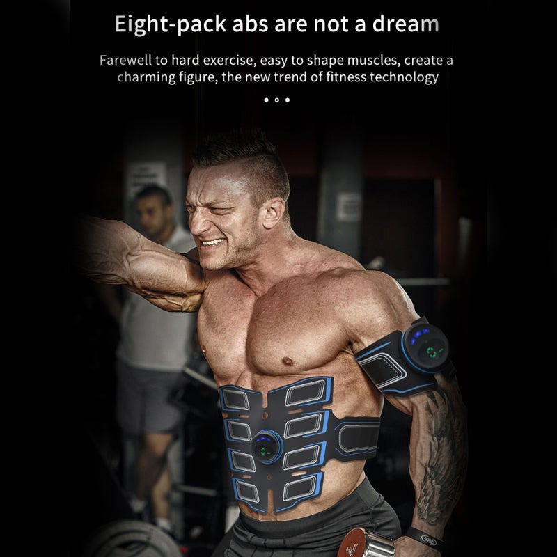 Abdominal Muscle Shaper Set: 3 Orange Hosts - Advanced Electronic Muscle Simulator Conductive Hydrogel Material, 6 Modes 15 Intensities Abdominal Muscle Shaper Kit for Home Core Training Fitness Enthu - Image 2