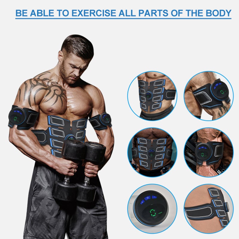 Abdominal Muscle Shaper Set: 3 Orange Hosts - Advanced Electronic Muscle Simulator Conductive Hydrogel Material, 6 Modes 15 Intensities Abdominal Muscle Shaper Kit for Home Core Training Fitness Enthu - Image 3