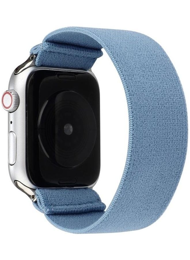 NIBEMINENT Ethnic Replacement Watchband For Apple Watch Series 1/2/3/4/5/6/7/SE 42/44/45mm Blue - Image 1
