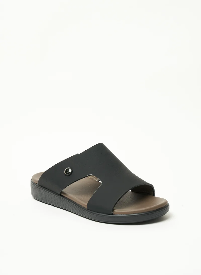 جيومني Geoomnii Mens Arabic Sandals Black