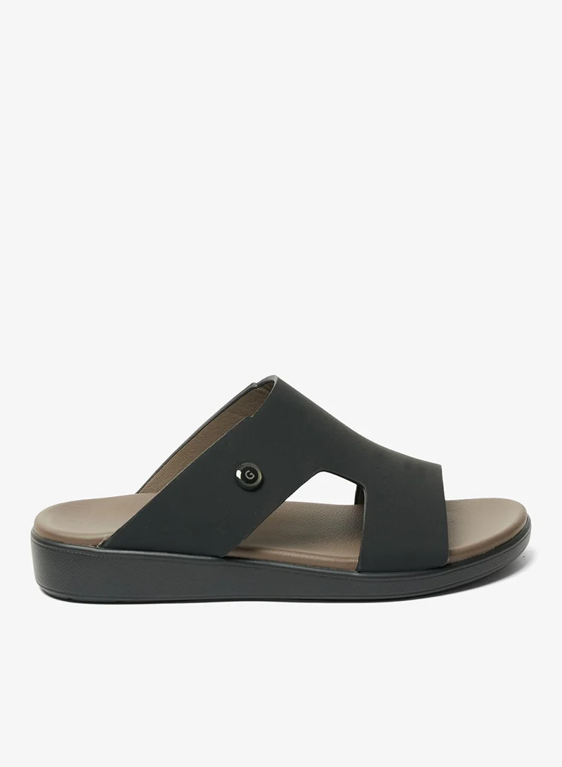 جيومني صنادل رجالي عربي جيومني أسود