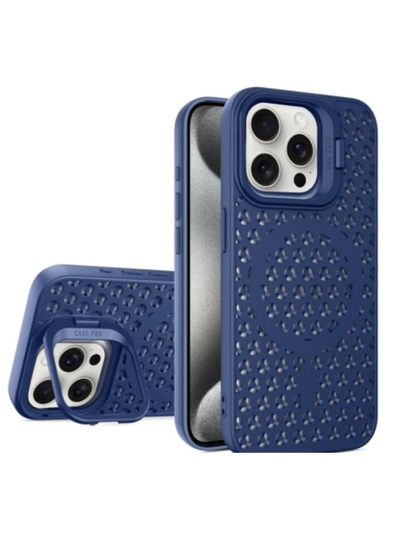 Casemate iPhone 14 Pro MagSafe Case Magnetic Silicone Case Compatible with iPhone Supports Magnetic Charging, Hollow Mesh Design for Heat Dissipation Ventilation and Camera Lens Holder Cover - Image 1