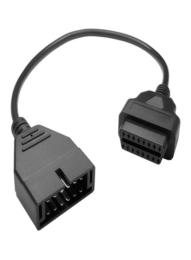 Hirificing OBD1 Scanner, OBD1 to OBD2 GM Adapter, OBD 1 Scanner Cable Code Reader OBD1 12 Pins to OBD2 OBD II 16 Pins Socket Scan Diagnostic Extension Tool Cable Connector Replacement for GM Popular - Image 1