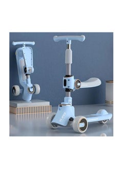 Nano Classic 5in1 Scooter for Kids - Wheel LED Lights, Adjustable Lean-to-Steer Handlebar, and Foldable Seat - Sit or Stand Ride with Brake Ages 1-12 Years Old  - Image 2