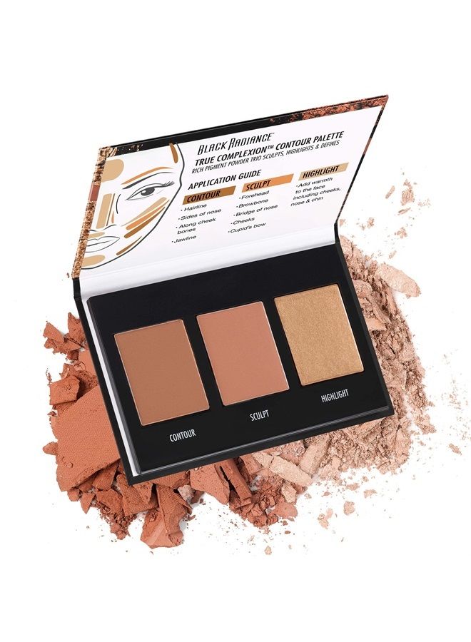 Black Radiance True Complexion Contour Palette, Light to Medium, 0.38 Ounce - Image 1
