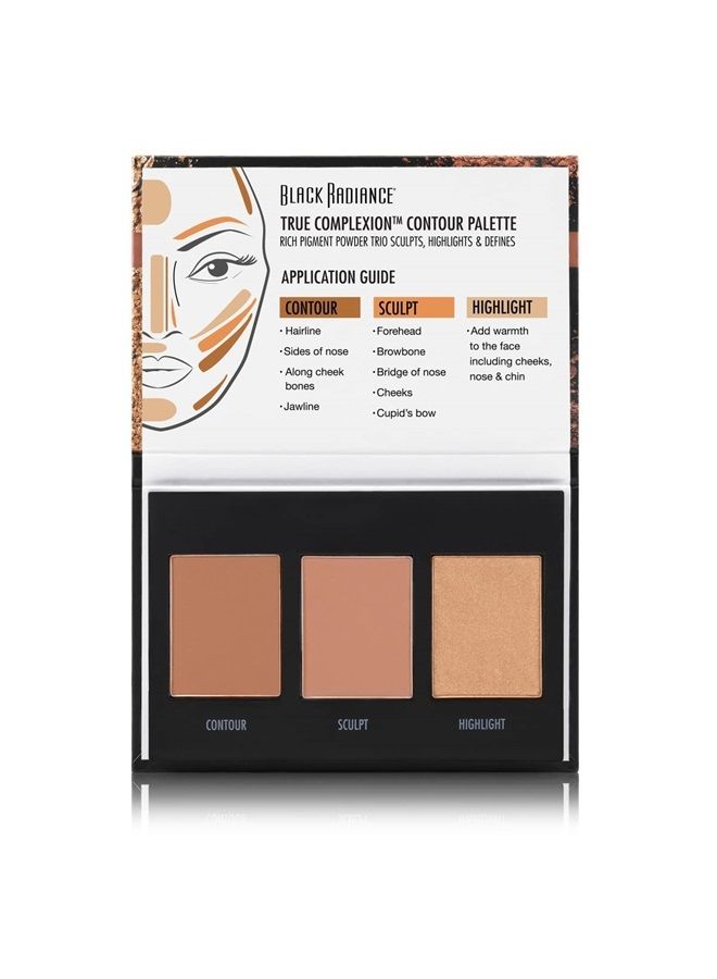 Black Radiance True Complexion Contour Palette, Light to Medium, 0.38 Ounce - Image 4