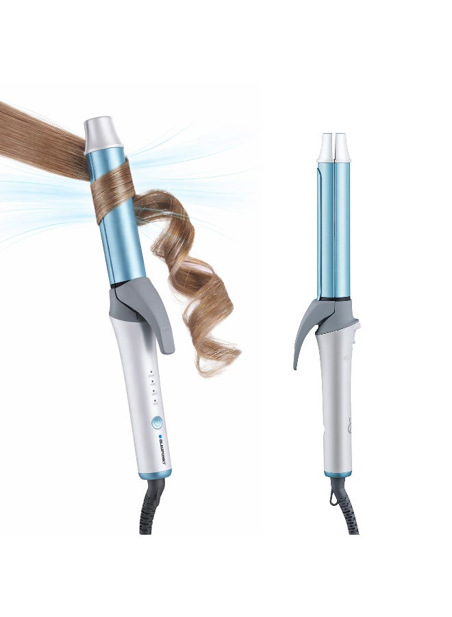 Blaupunkt 2-in-1 Hair Curler and Straightener, 28mm Barrel | 95W, 3 Heat Settings 165–210°C | Ionic Function, Swivel Cord with Hanging Loop | Smooth, Frizz-Free Styling - Image 1