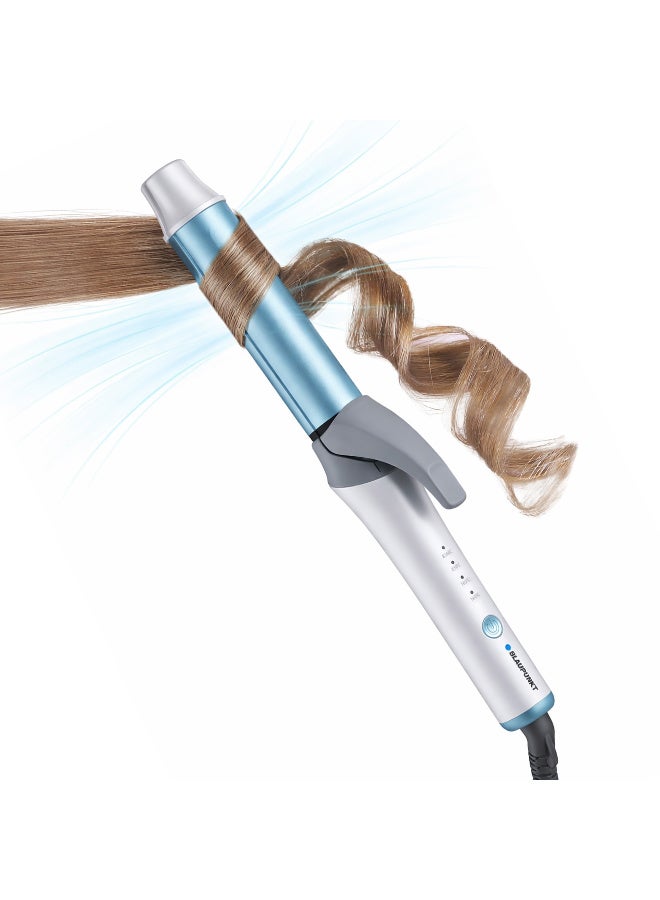 Blaupunkt 2-in-1 Hair Curler and Straightener, 28mm Barrel | 95W, 3 Heat Settings 165–210°C | Ionic Function, Swivel Cord with Hanging Loop | Smooth, Frizz-Free Styling - Image 2