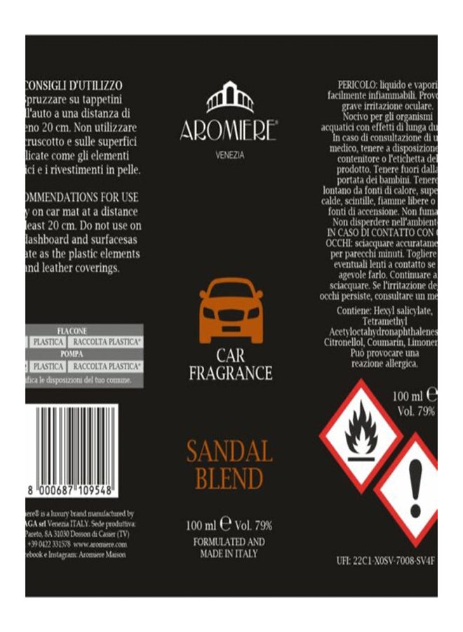 Aromiere Sandal Blend Car Fragrance 100 ml - Image 3