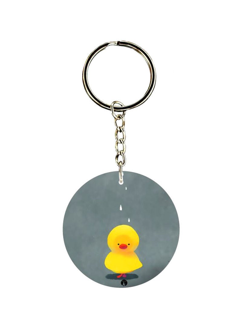 RKN Double Sided Duck Printed Keychain