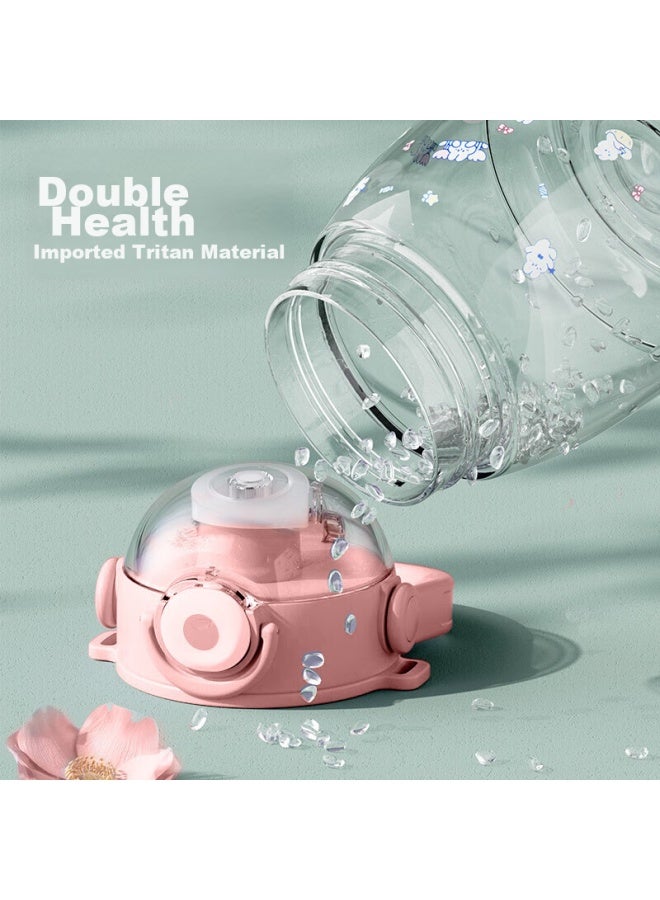 Vanow Large Capacity Water Bottle For Women, Stylish Straw Cup, Portable Sports Water Bottle For Children And Students, Plastic Cup - Image 2