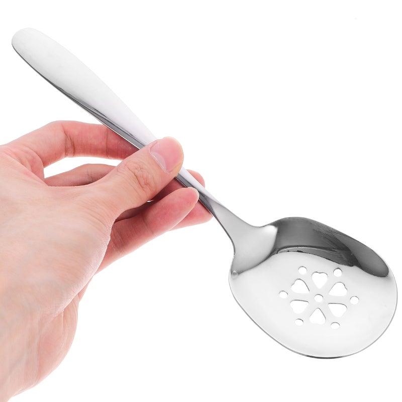4 Pcs Large Serving Spoons for Buffet Slotted Utensil Daily Use Serving Spoon - Image 3