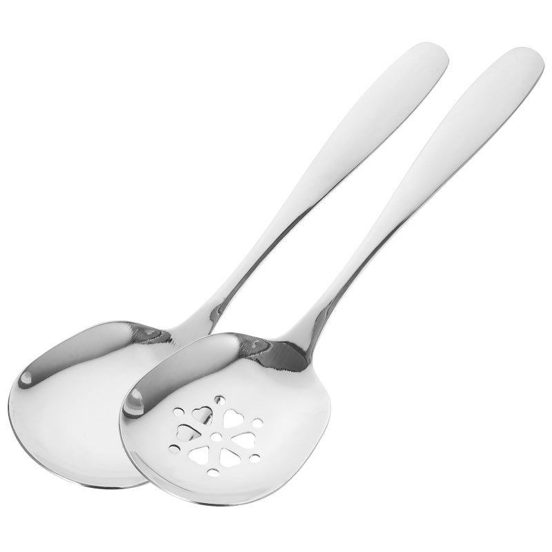 4 Pcs Large Serving Spoons for Buffet Slotted Utensil Daily Use Serving Spoon - Image 5