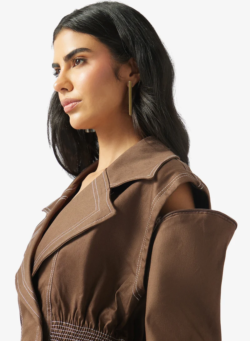 Fyor  Detachable Sleeve Utility Jacket for Women | Best Price UAE