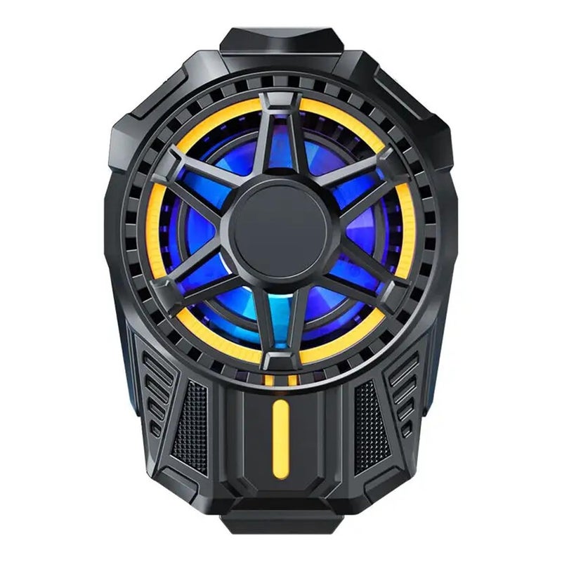 WRADER Phone Cooler for Gaming for Game Long Filming Mobile Gaming Fan Mobile Cooling Gadget (Black, ABS Body, SL01 Model) - Image 1