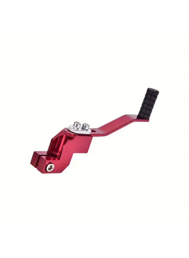 Red Aluminum Motorcycle Gear Lever Set With Gold Shift And Reverse Lever - Image 5