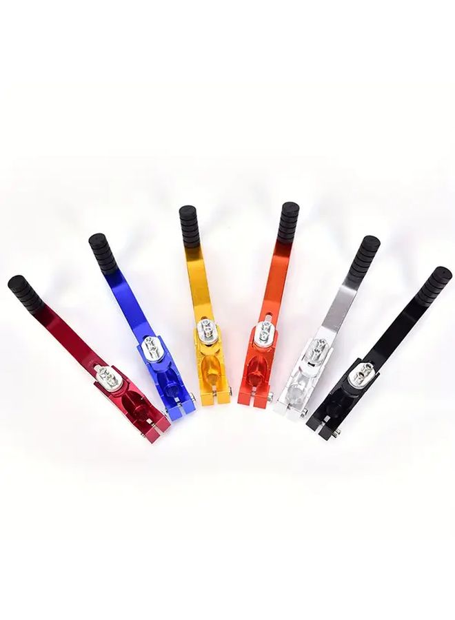 Red Aluminum Motorcycle Gear Lever Set With Gold Shift And Reverse Lever - Image 4