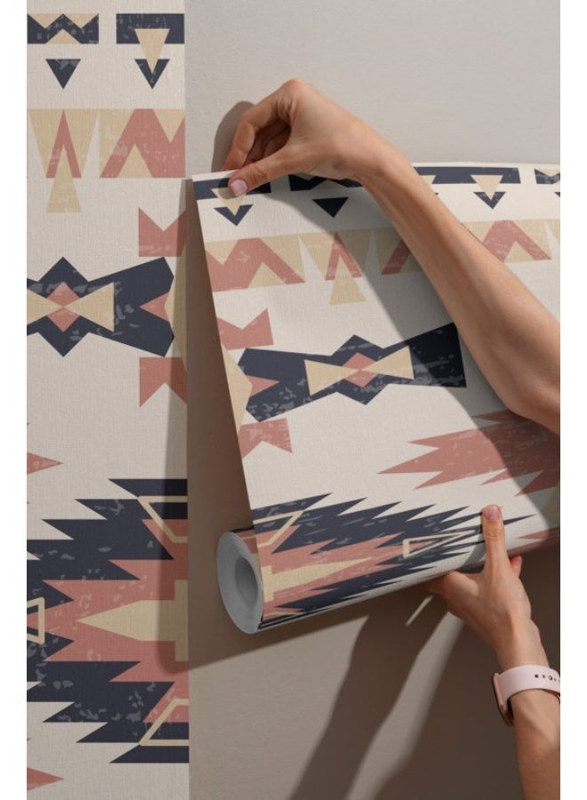 هوم جاليري ورق حائط من القماش بنمط استنسل كبير يغطي مساحة تصل إلى 4.2 متر × 3 متر مع لاصق وأداة تنعيم - Image 3