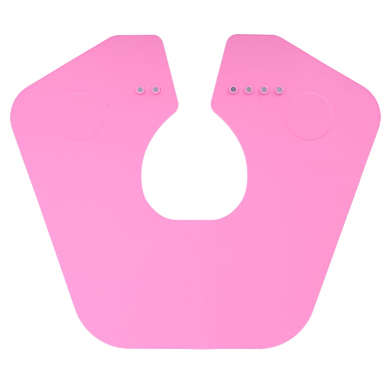 Silicone Hair Cutting Collar: Pinkish High-Quality Silicone - Soft Lightweight Reusable Hair Cutting Cape for Professional Salons At Home - Image 1