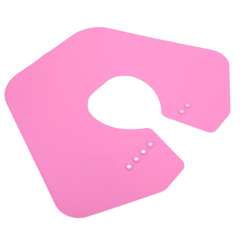 Silicone Hair Cutting Collar: Pinkish High-Quality Silicone - Soft Lightweight Reusable Hair Cutting Cape for Professional Salons At Home - Image 2