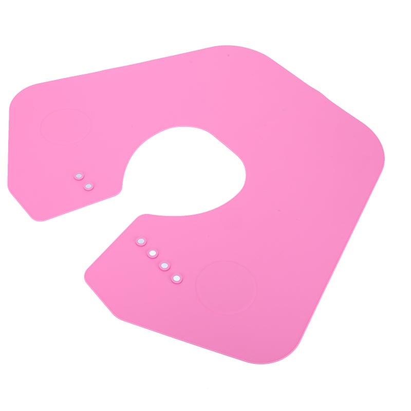 Silicone Hair Cutting Collar: Pinkish High-Quality Silicone - Soft Lightweight Reusable Hair Cutting Cape for Professional Salons At Home - Image 5