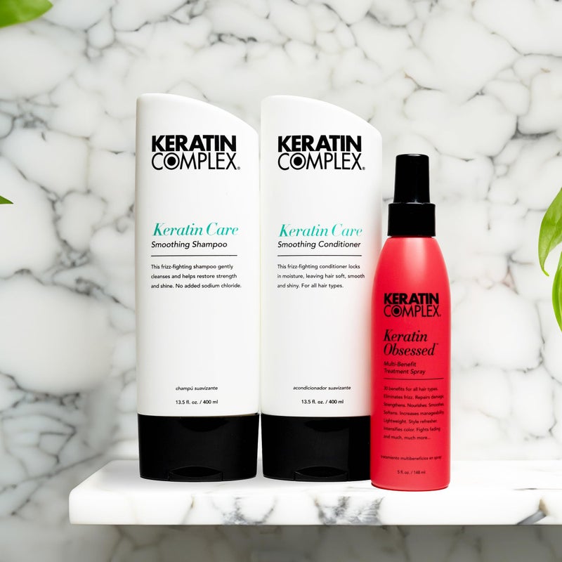 Keratin Complex - Keratin Care Retail Kit - Keratin Care Shampoo & Conditioner 13.8 oz each & 5 fl oz Keratin Obsessed - Image 4